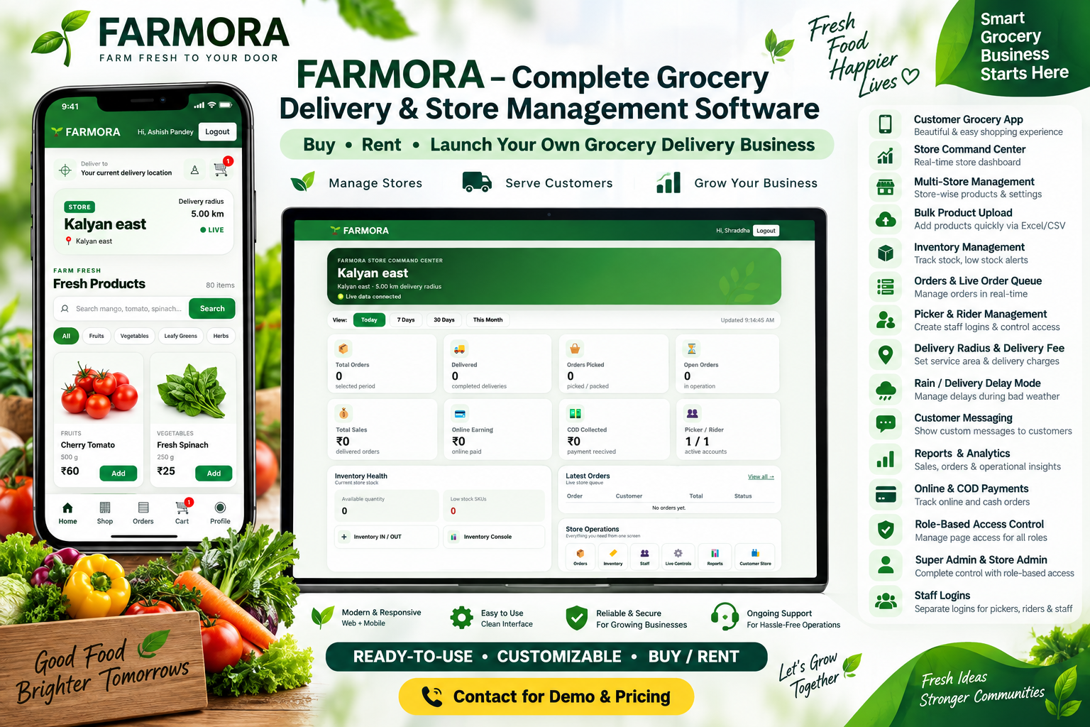 FreshKart Multi-Store Grocery Platform